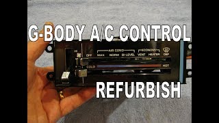 G Body AC Control Unit Refurbish 1987 Olds 442 Video 37 [upl. by Aranat]