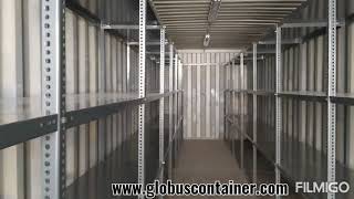 40 Shipping Container with shelves [upl. by Inej]