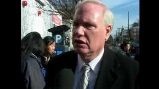 NY State Senator Avella Holds a Rally Against FAA and AirTraffic over Bayside  Dec 15 12 [upl. by Garrity]