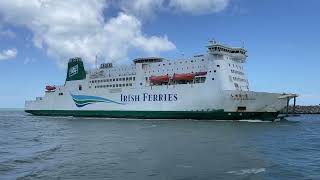 MV Isle of Inishmore Arrives at Calais 4724 [upl. by Derry]