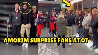 Ruben Amorim Interrupts Fans Tour At Old Trafford [upl. by Schmitt468]