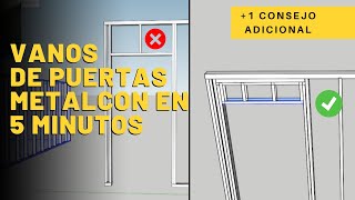 🏃‍♂️ Como hacer PUERTAS y VENTANAS en TABIQUE de Drywall Metalcon ⚡ CONSTRUCCIÓN con METALCON 25 [upl. by Enyawal]