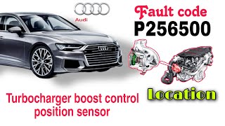 P256500 Location audi turbocharger boost control position sensor location [upl. by Zolly]