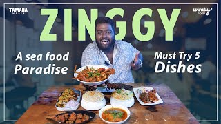 Zinggy  Best Sea food Restaurant in Hyderabad  Wirally Food  Tamada Media [upl. by Lissy499]