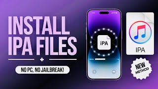 NEW Install IPA Files on iPhoneiPad  No PC No Jailbreak Easiest Method [upl. by Annayrb870]