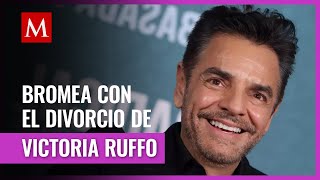 Eugenio Derbez bromea con el supuesto divorcio de Victoria Ruffo [upl. by Dominica]