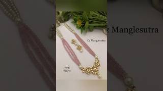 Simpleampstunning look Realpearlampbeads mangalsutra wid lifetime guarantee certificate✅✅today fashion [upl. by Ycaj359]