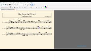 The Imperial March Darth Vader theme sheet music for trumpet [upl. by Hamachi61]