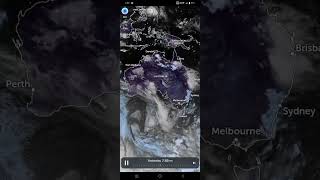 Satellite View of Australia with Active Weather Patterns AustraliaWeather SatelliteView ZoomEarth [upl. by Deeas]