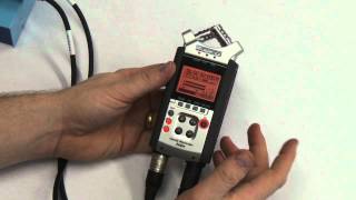 How to Line Input to Mic Input on Zoom H4n Recorder [upl. by Vikki]