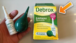 Debrox Earwax Removal Kit Drops and Ear Syringe Bulb  User Review [upl. by Nonnah]