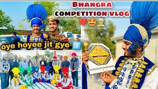 Bhangra Competition Vlog 👳‍♂️🔥💯 ft Karan behl prince behl [upl. by Eimorej621]