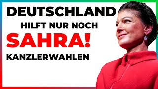 BUNDESTAGSWAHL Deutschland hilft nur noch Sahra bundestagswahl kanzler [upl. by Dorelle]