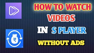 HOW TO WATCH MDISK VIDEOS AND DOWNLOADHOW TO WATCH VIDEOS IN S PLAYER WITHOUT ADSMDISK MOD [upl. by Minton]