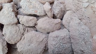 Super soft Red powder chunks crumble dry on floor satisfying sound asmr [upl. by Eiddal398]