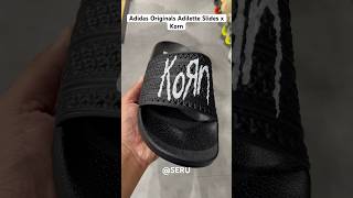 Adidas Originals Adilette Slides x Korn adidas adidaskorn korn adidasslides adilette slides [upl. by Prima]