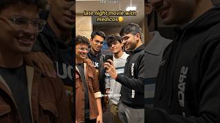 Late night movie with medicos🎥🍿 Day 343  MBBS diaries minivlog neet mbbs tranding [upl. by Oca]