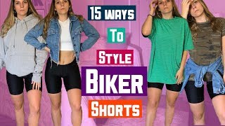 15 WAYS TO STYLE BIKER SHORTS [upl. by Thaddus]