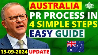 Australia PR Process in 4 Simple Steps Easy Guide for 202425  Australia Visa Update [upl. by Nnaes614]