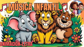 CANTA y Aprende QUÉ COMEN LOS ANIMALES ♫Canciones Infantiles♫🦁🐄🐻 [upl. by Goldarina]