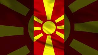 NORTH MACEDONIA  СЕВЕРНА МАКЕДОНИЈА  Waving Flag  1 Hour  4K [upl. by Ellette563]