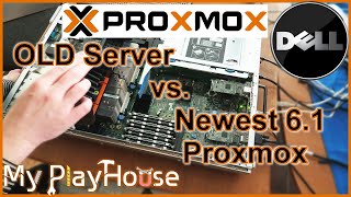 Proxmox 61 on a 14 Year DELL PE 2950 Enterprise Rack Server  949 [upl. by Titos]