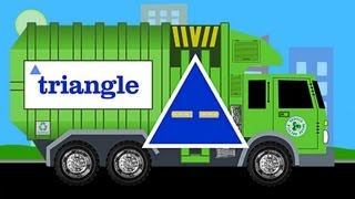 Learn Shapes Garbage Truck  Learning Garbage Trucks for Kids [upl. by Inoy612]