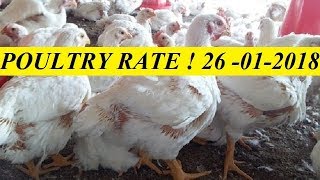 POULTRY RATE  26012018  CHECK DAILY POULTRY RATE TODAY [upl. by Churchill]