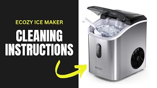 Ecozy Ice Maker Self Cleaning Mode  CLeaning Instructions [upl. by Toll]