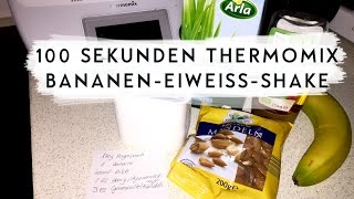 Bananen Eiweiß Shake  Thermomix  TM5 [upl. by Macfarlane822]