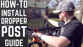 How to install a internally routed dropper post  Raceface Aeffect Dropper [upl. by Wallinga]