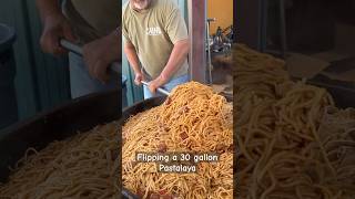 Flipping a 30 gallon Pastalaya shorts goodvibes recipe louisiana [upl. by Brodeur]