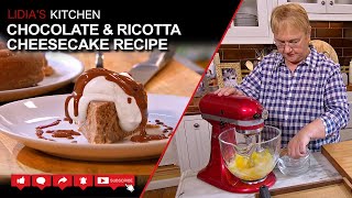 Chocolate Ricotta Cheesecake Recipe  Lidia’s Kitchen Series [upl. by Ellon]