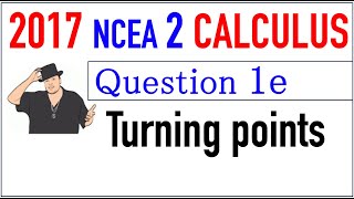 2017 NCEA 2 Calculus Exam Q1e [upl. by Wagstaff]