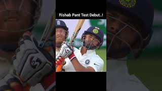 Rishab Pant Test Debut 🗿 [upl. by Fabian19]