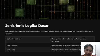 Logika dalam Informatika [upl. by Ayeki]