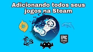 ADICIONANDO QUALQUER JOGO E EMULADOR NA STEAM Usando a Steam como frontend [upl. by Elleron741]