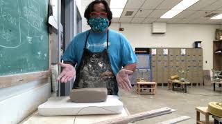 Making a perfect clay slab without a slab roller or rolling pin [upl. by Elora]