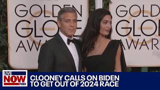 Clooney calls on Biden to step down in NY Times Op Ed  LiveNOW from FOX [upl. by Boice957]