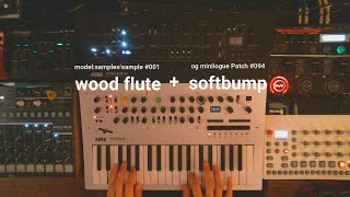 sampling a wood flute with the model samples and minilogue [upl. by Del]