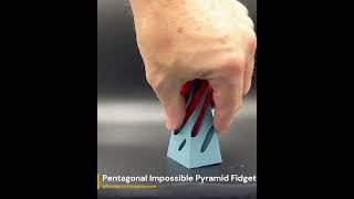 Pentagonal Impossible Pyramid Fidget  3D Printed [upl. by Dilisio725]