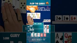 Action QUADS on Flop 🔥 poker pokerhighlights [upl. by Valer]