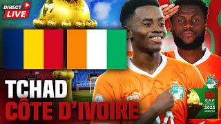 🔴TCHAD  COTE DIVOIRE 02  QUALIFICATIONS CAN 2025 MAROC [upl. by Esylle]