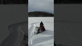 Unleashing Fun on the SkiDoo Skandic Snowmachines in Deep Snow [upl. by Muraida]