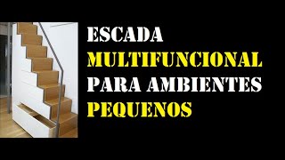 idéias de escada Multifuncional para ambientes pequenos [upl. by Friedberg184]