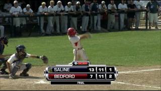 MHSAA Baseball Div 1 Regional Final Bedford vs Saline Webclip [upl. by De Witt]