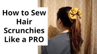 How to Sew a Hair Scrunchie like a PRO [upl. by Zaria]