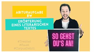 Erörterung eines literarischen Textes  Außentext und Vorgehen Abitur BW [upl. by Anos]