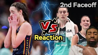 Caitlin Clark vs Breanna Stewart Sabrina Ionescu 2nd Faceoff  Indiana Fever vs New York Liberty [upl. by Ynnob]