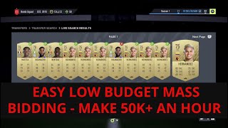 FIFA 22 TRADING TIPS  EASY LOW BUDGET MASS BIDDING  MAKE 50K AN HOUR  FIFA 22 TRADING TIPS [upl. by Terryl111]